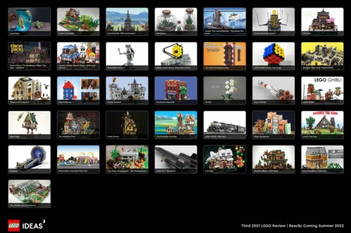 Neues LEGO Ideas Review mit 36 Entwürfen (3/2021)